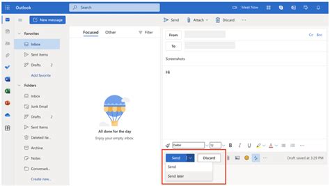 Also in Outlook on the web .